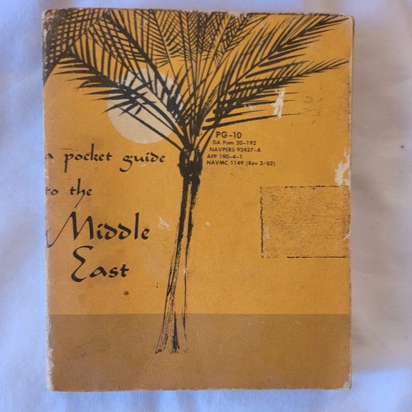 Vintage, A Pocket Guide To The Middle East, 1957, DOD Army Travel Guide - Picture 1 of 8